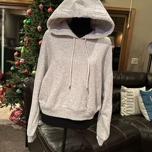 NWT Gap small hooded sweatshirt gray -box 6